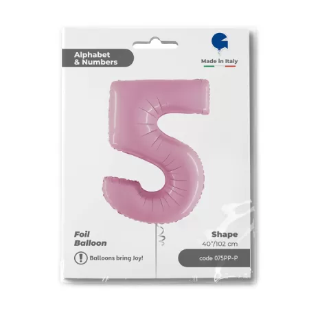 NUMERO 5 ROSA cm.102