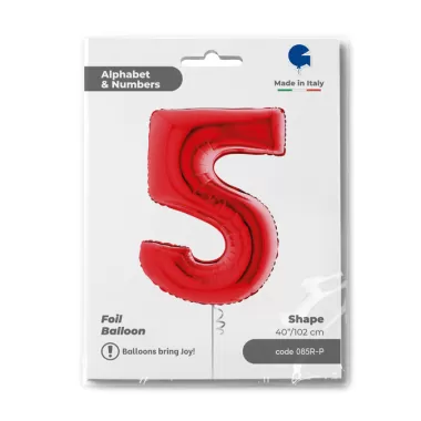 NUMERO 5 ROSSO cm.102