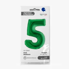 NUMERO 5 VERDE cm.35