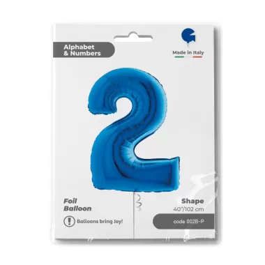 NUMERO 2 BLU cm.102