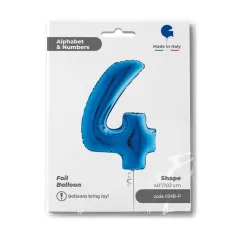 NUMERO 4 BLU cm.102