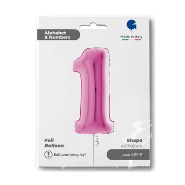 NUMERO 1 FUXIA cm.102