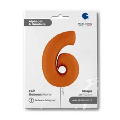 NUMERO 6 ARANCIO cm.102