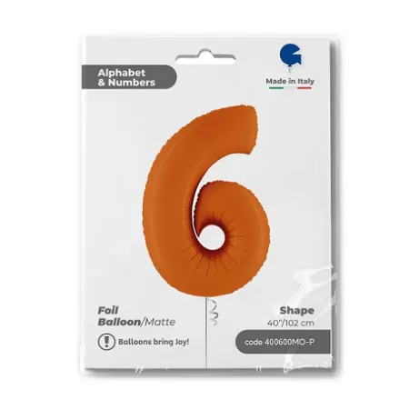 NUMERO 6 ARANCIO cm.102