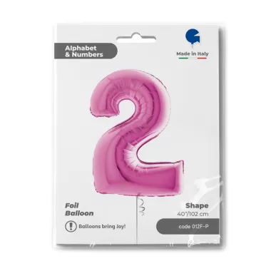 NUMERO 2 FUXIA cm.102