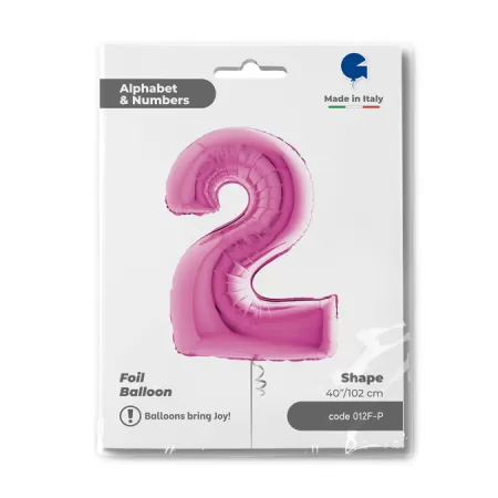 NUMERO 2 FUXIA cm.102