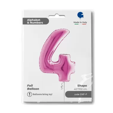 NUMERO 4 FUXIA cm.102