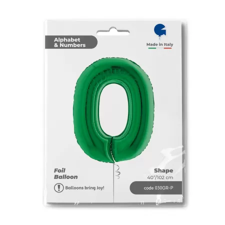 NUMERO 0 VERDE cm.102