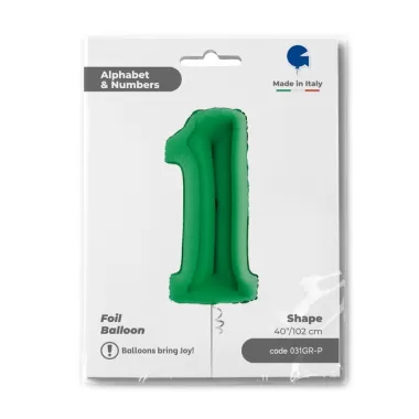 NUMERO 1 VERDE cm.102