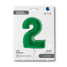 NUMERO 2 VERDE cm.102