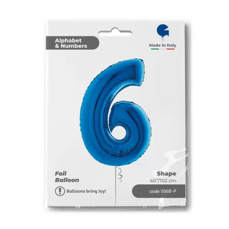 NUMERO 6 BLU cm.102
