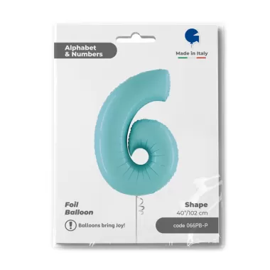 NUMERO 6 CELESTE cm.102