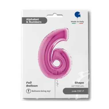 NUMERO 6 FUXIA cm.102