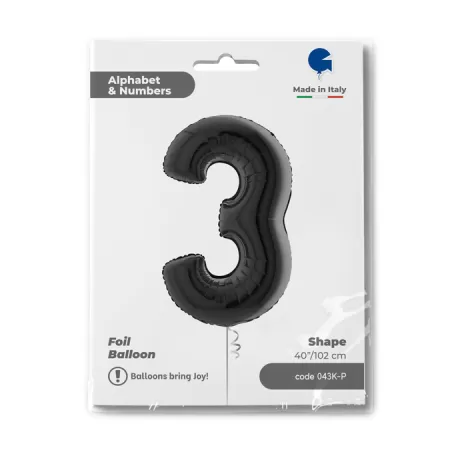 NUMERO 3 NERO cm.102