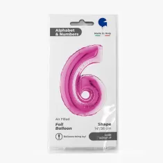 NUMERO 6 FUXIA cm.35