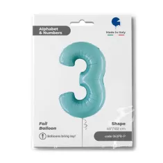 NUMERO 3 CELESTE cm.102