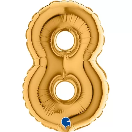 Number 8 Gold cm.17