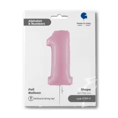 NUMERO 1 ROSA cm.102