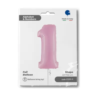 NUMERO 1 ROSA cm.102