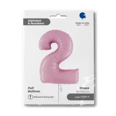 NUMERO 2 ROSA cm.102