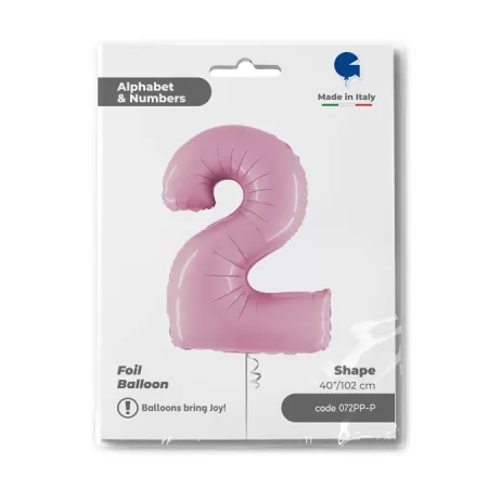 NUMERO 2 ROSA cm.102