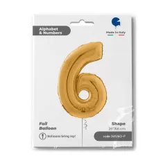 NUMERO 6 ORO cm.66 SALVA ELIO