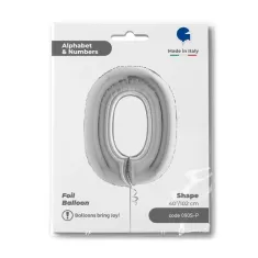 NUMERO 0 ARGENTO cm.102