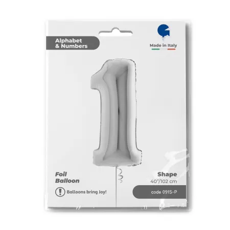 NUMERO 1 ARGENTO cm.102