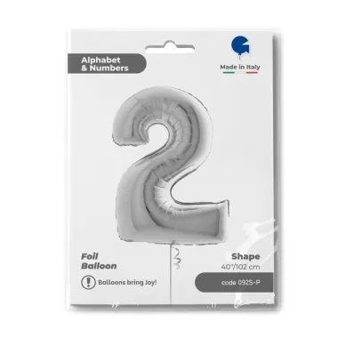 NUMERO 2 ARGENTO cm.102