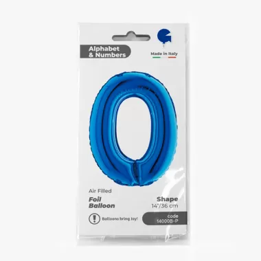 NUMERO 0 BLU cm.35