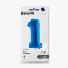 NUMERO 1 BLU cm.35
