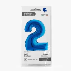 NUMERO 2 BLU cm.35