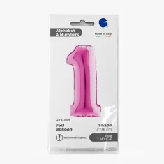 NUMERO 1 FUXIA cm.35