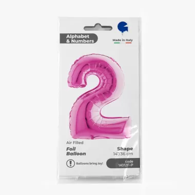 NUMERO 2 FUXIA cm.35