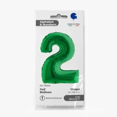 NUMERO 2 VERDE cm.35