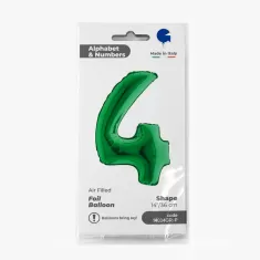 NUMERO 4 VERDE cm.35