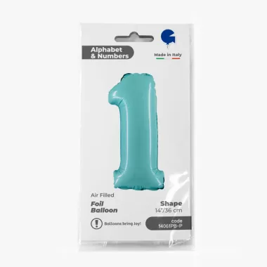 NUMERO 1 CELESTE cm.35