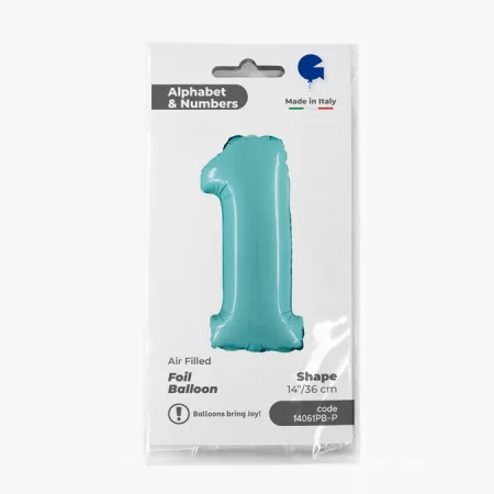 NUMERO 1 CELESTE cm.35