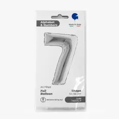 NUMERO 7 ARGENTO cm.35