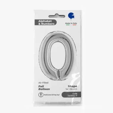 NUMERO 0 ARGENTO cm.35