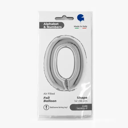 NUMERO 0 ARGENTO cm.35