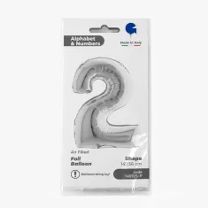 NUMERO 2 ARGENTO cm.35