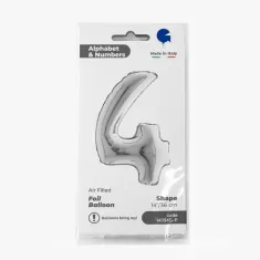 NUMERO 4 ARGENTO cm.35