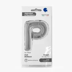 LETTERA  P  ARGENTO cm.35 2