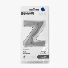 LETTERA  Z  ARGENTO  cm.35 2