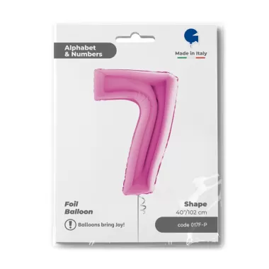 NUMERO 7 FUXIA cm.102