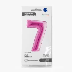 NUMERO 7 FUXIA cm.35
