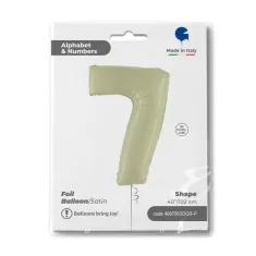 NUMERO 7 VERDE OLIVA cm.102