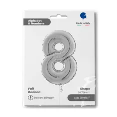 NUMERO 8 ARGENTO cm.66 SALVA ELIO