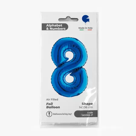NUMERO 8 BLU cm.35